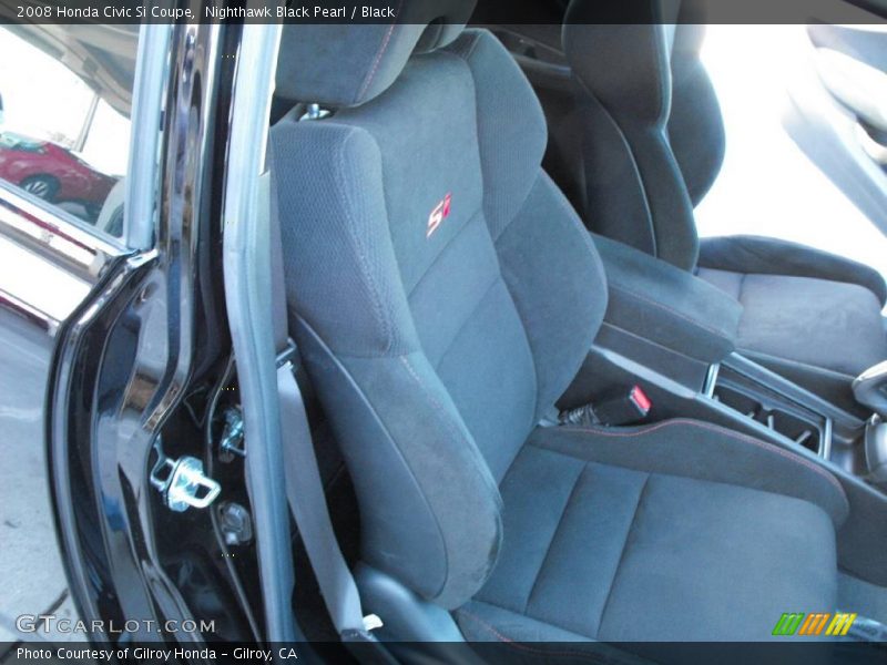 Nighthawk Black Pearl / Black 2008 Honda Civic Si Coupe
