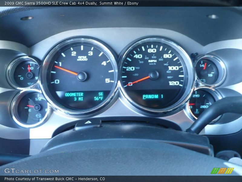 Summit White / Ebony 2009 GMC Sierra 3500HD SLE Crew Cab 4x4 Dually