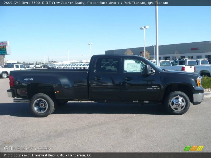 Carbon Black Metallic / Dark Titanium/Light Titanium 2009 GMC Sierra 3500HD SLT Crew Cab 4x4 Dually