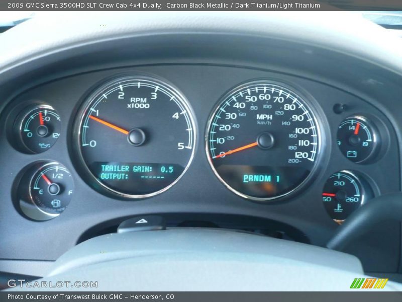 Carbon Black Metallic / Dark Titanium/Light Titanium 2009 GMC Sierra 3500HD SLT Crew Cab 4x4 Dually