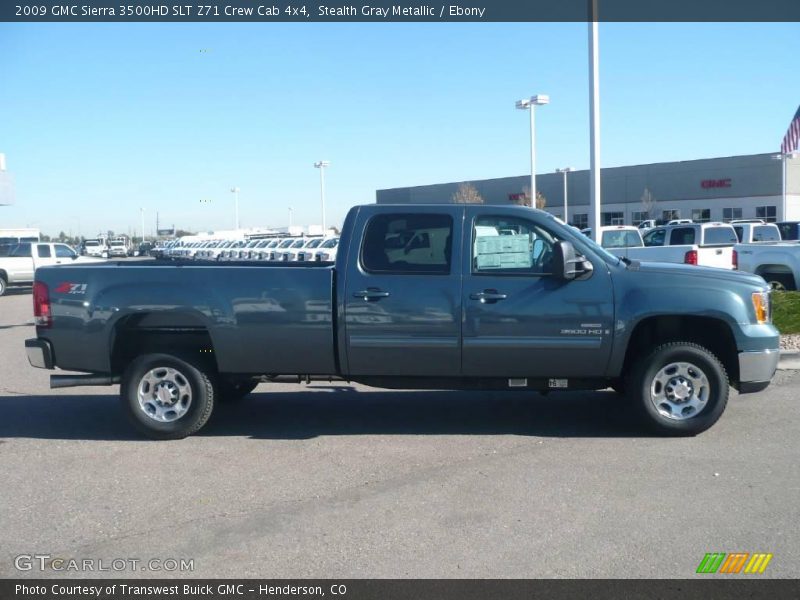 Stealth Gray Metallic / Ebony 2009 GMC Sierra 3500HD SLT Z71 Crew Cab 4x4