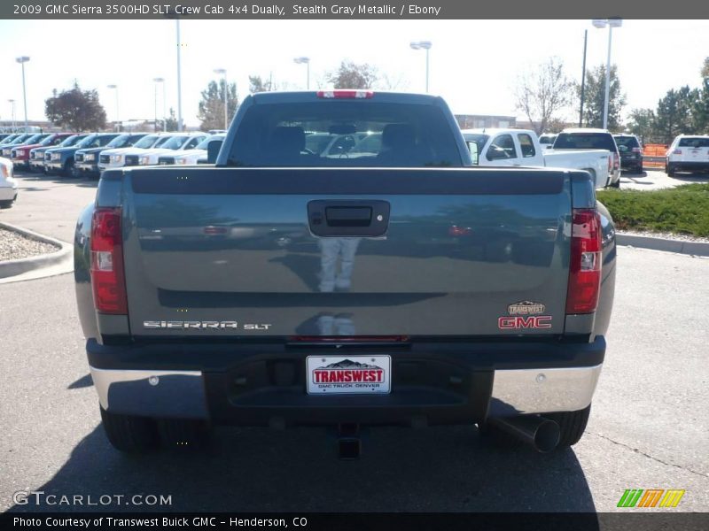 Stealth Gray Metallic / Ebony 2009 GMC Sierra 3500HD SLT Crew Cab 4x4 Dually
