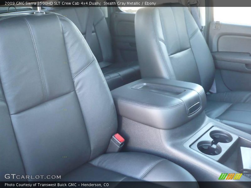 Stealth Gray Metallic / Ebony 2009 GMC Sierra 3500HD SLT Crew Cab 4x4 Dually