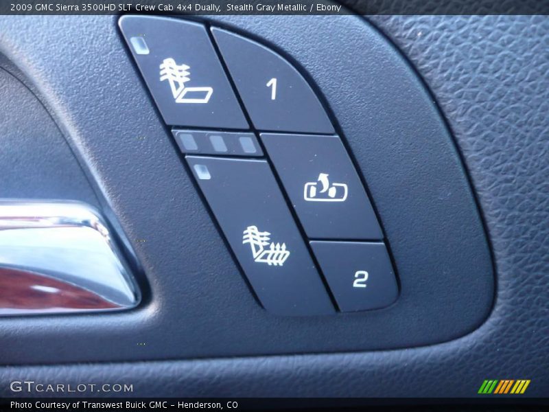 Stealth Gray Metallic / Ebony 2009 GMC Sierra 3500HD SLT Crew Cab 4x4 Dually