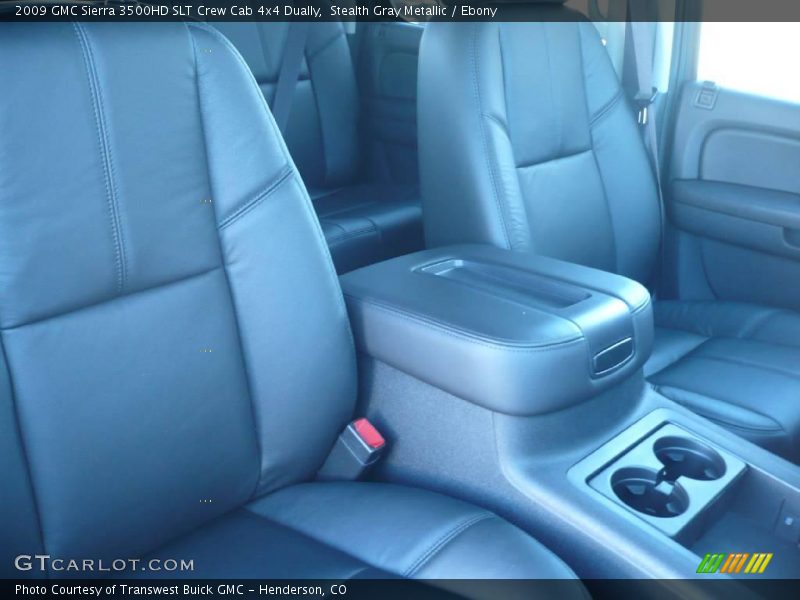 Stealth Gray Metallic / Ebony 2009 GMC Sierra 3500HD SLT Crew Cab 4x4 Dually