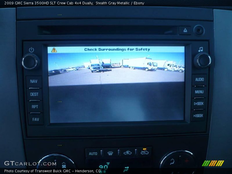 Stealth Gray Metallic / Ebony 2009 GMC Sierra 3500HD SLT Crew Cab 4x4 Dually