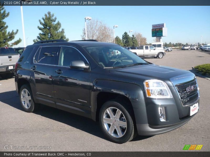 Cyber Gray Metallic / Jet Black 2010 GMC Terrain SLE AWD