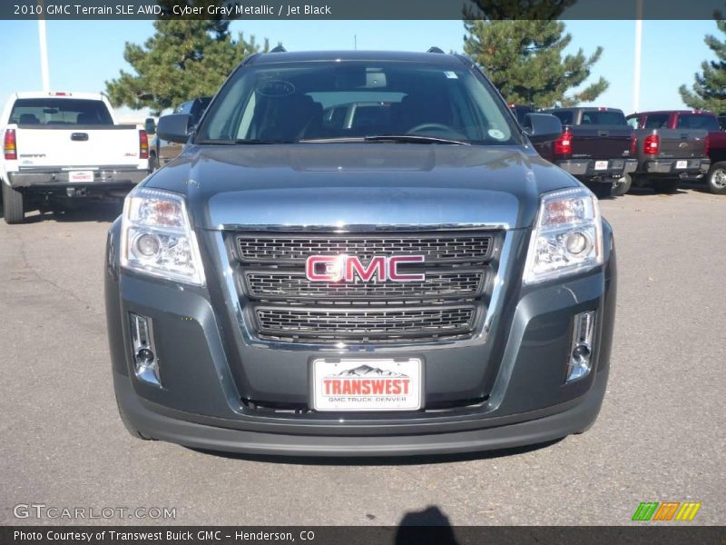 Cyber Gray Metallic / Jet Black 2010 GMC Terrain SLE AWD