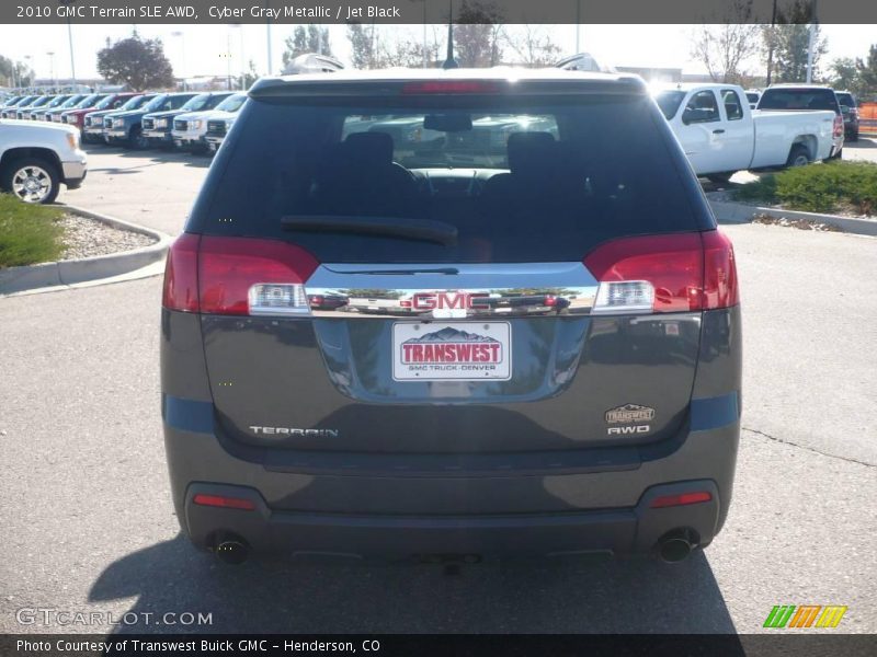 Cyber Gray Metallic / Jet Black 2010 GMC Terrain SLE AWD