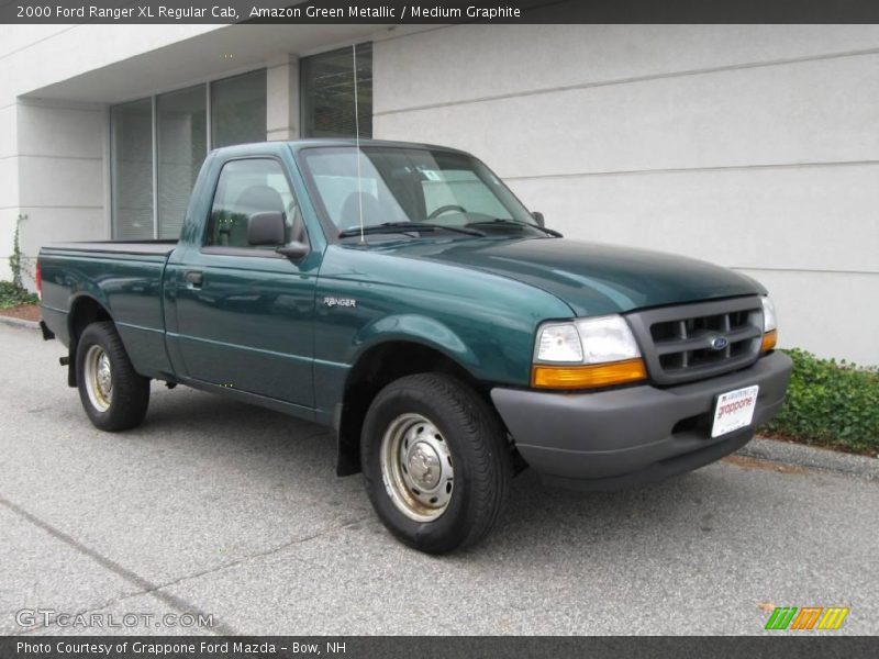 Amazon Green Metallic / Medium Graphite 2000 Ford Ranger XL Regular Cab