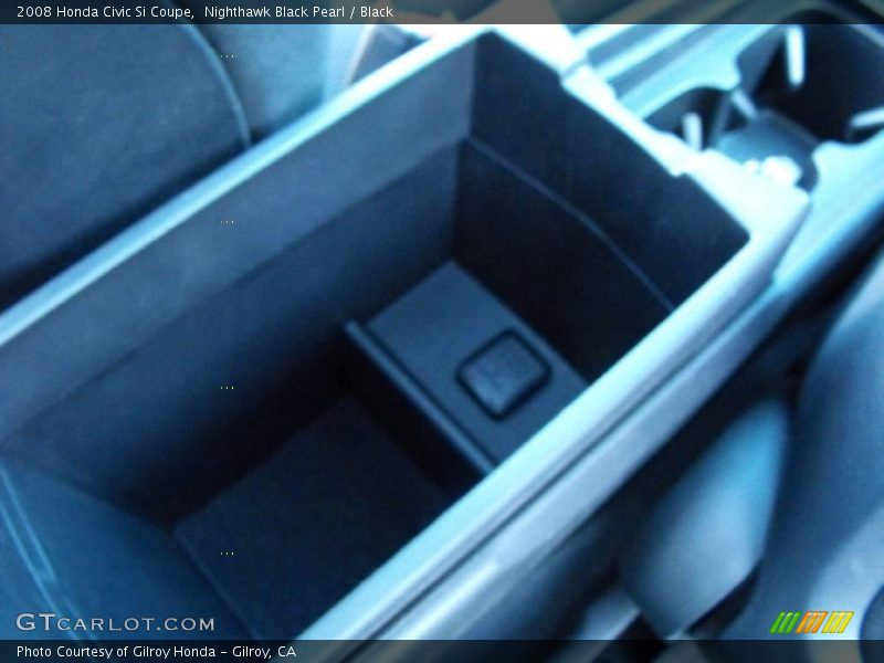 Nighthawk Black Pearl / Black 2008 Honda Civic Si Coupe