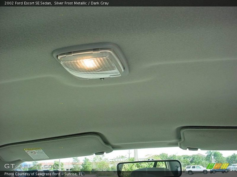 Silver Frost Metallic / Dark Gray 2002 Ford Escort SE Sedan