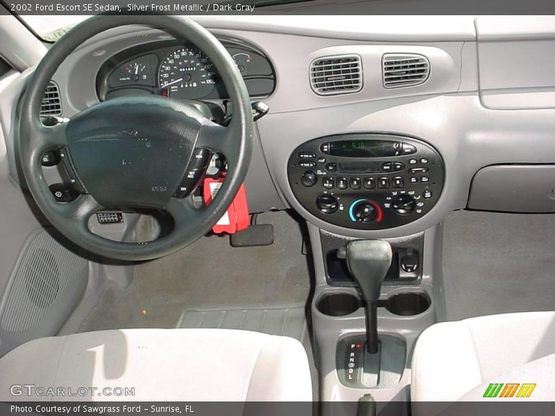 Silver Frost Metallic / Dark Gray 2002 Ford Escort SE Sedan