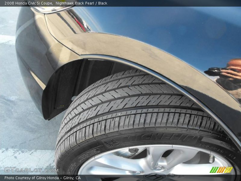 Nighthawk Black Pearl / Black 2008 Honda Civic Si Coupe