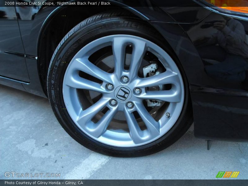Nighthawk Black Pearl / Black 2008 Honda Civic Si Coupe