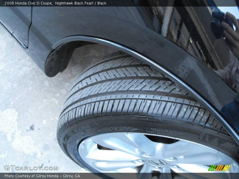 Nighthawk Black Pearl / Black 2008 Honda Civic Si Coupe