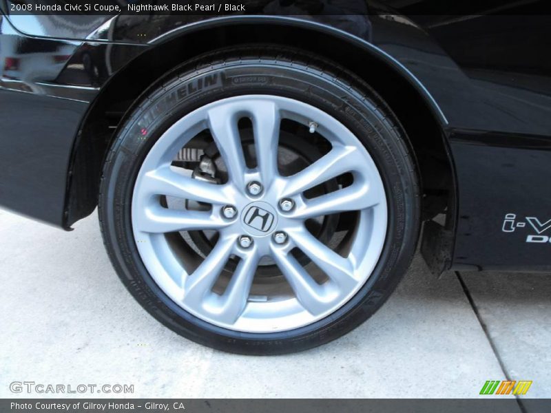 Nighthawk Black Pearl / Black 2008 Honda Civic Si Coupe