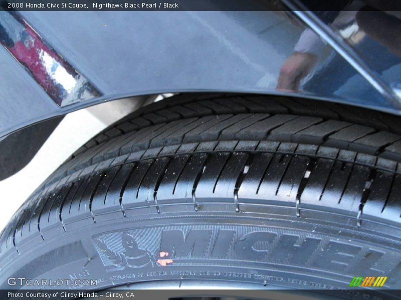 Nighthawk Black Pearl / Black 2008 Honda Civic Si Coupe