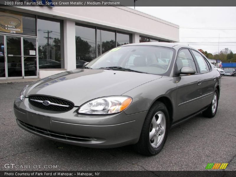 Spruce Green Metallic / Medium Parchment 2003 Ford Taurus SES