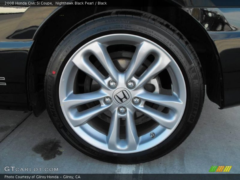Nighthawk Black Pearl / Black 2008 Honda Civic Si Coupe