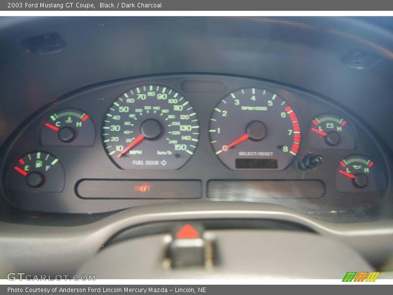 Black / Dark Charcoal 2003 Ford Mustang GT Coupe