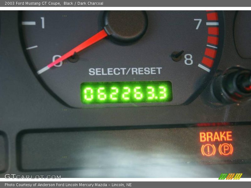 Black / Dark Charcoal 2003 Ford Mustang GT Coupe