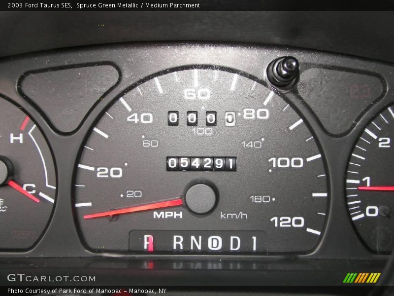 Spruce Green Metallic / Medium Parchment 2003 Ford Taurus SES