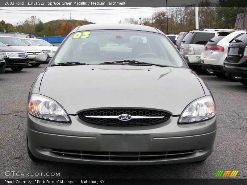 Spruce Green Metallic / Medium Parchment 2003 Ford Taurus SES