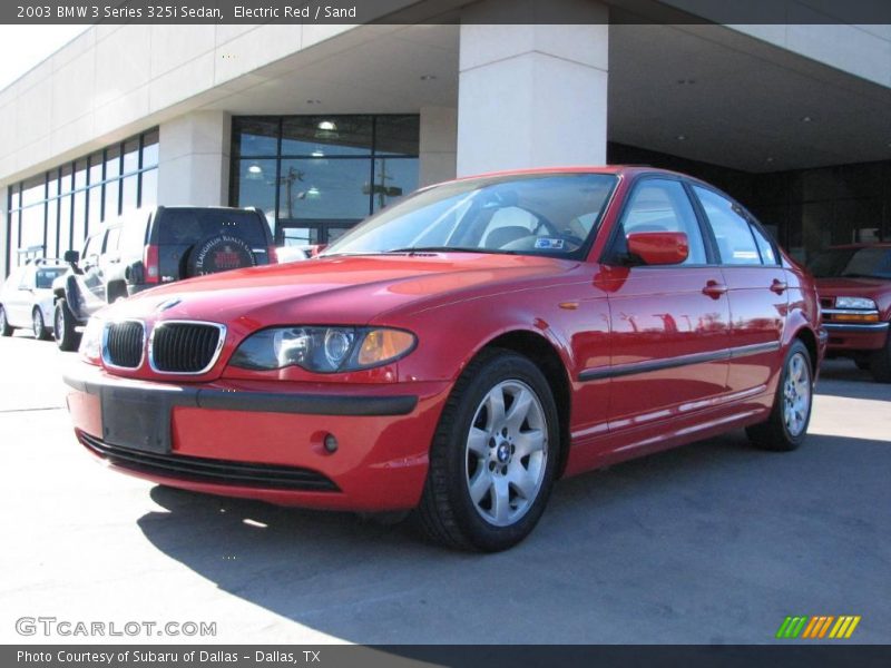 Electric Red / Sand 2003 BMW 3 Series 325i Sedan