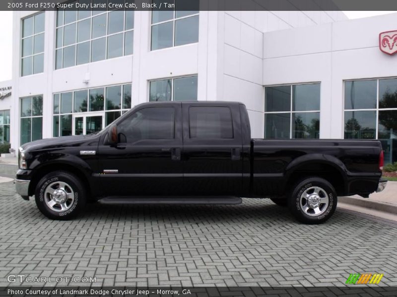Black / Tan 2005 Ford F250 Super Duty Lariat Crew Cab