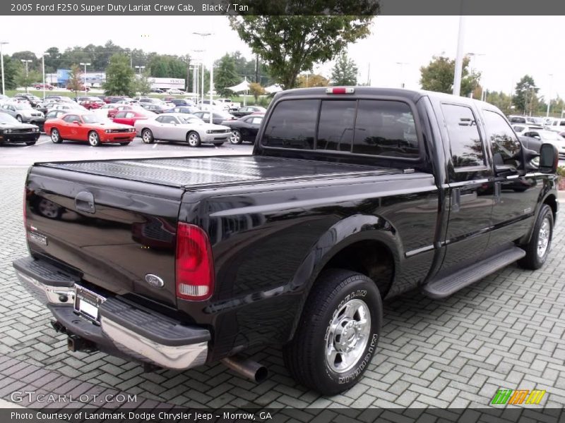Black / Tan 2005 Ford F250 Super Duty Lariat Crew Cab