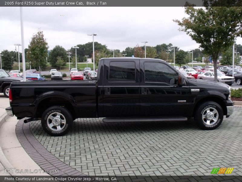 Black / Tan 2005 Ford F250 Super Duty Lariat Crew Cab