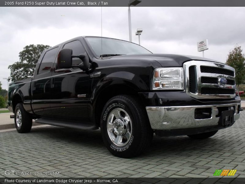 Black / Tan 2005 Ford F250 Super Duty Lariat Crew Cab