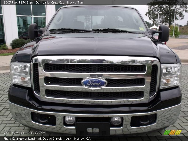 Black / Tan 2005 Ford F250 Super Duty Lariat Crew Cab