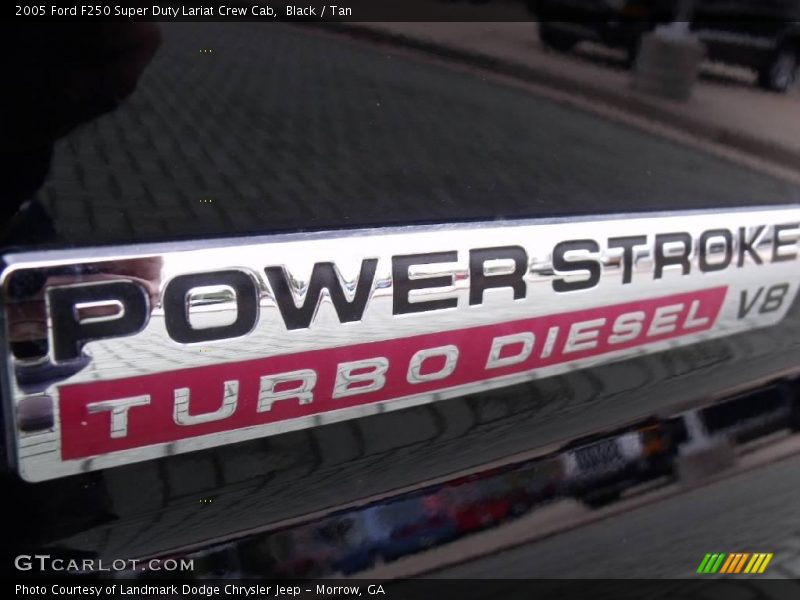 Black / Tan 2005 Ford F250 Super Duty Lariat Crew Cab