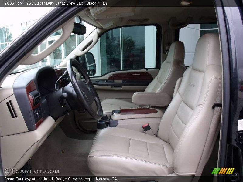 Black / Tan 2005 Ford F250 Super Duty Lariat Crew Cab