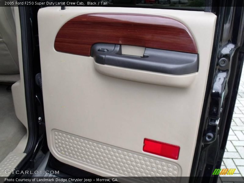Black / Tan 2005 Ford F250 Super Duty Lariat Crew Cab