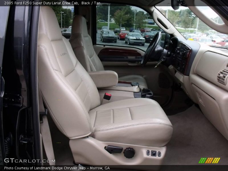 Black / Tan 2005 Ford F250 Super Duty Lariat Crew Cab