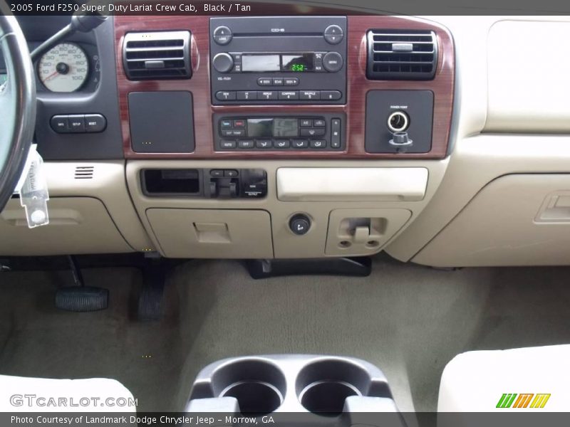 Black / Tan 2005 Ford F250 Super Duty Lariat Crew Cab