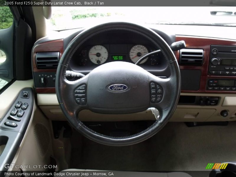Black / Tan 2005 Ford F250 Super Duty Lariat Crew Cab