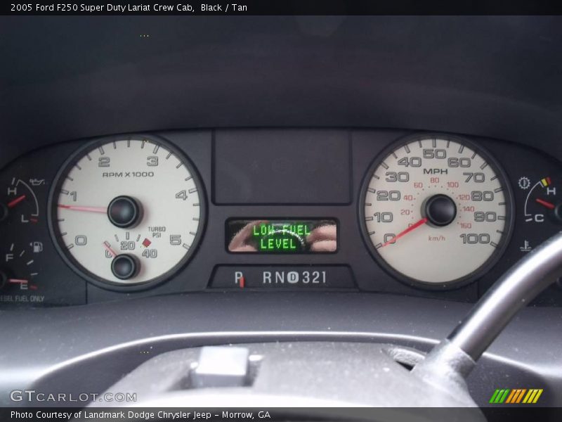 Black / Tan 2005 Ford F250 Super Duty Lariat Crew Cab