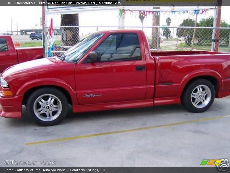 Victory Red / Medium Gray 2002 Chevrolet S10 Xtreme Regular Cab