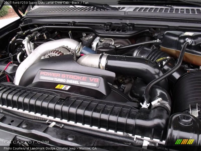 Black / Tan 2005 Ford F250 Super Duty Lariat Crew Cab