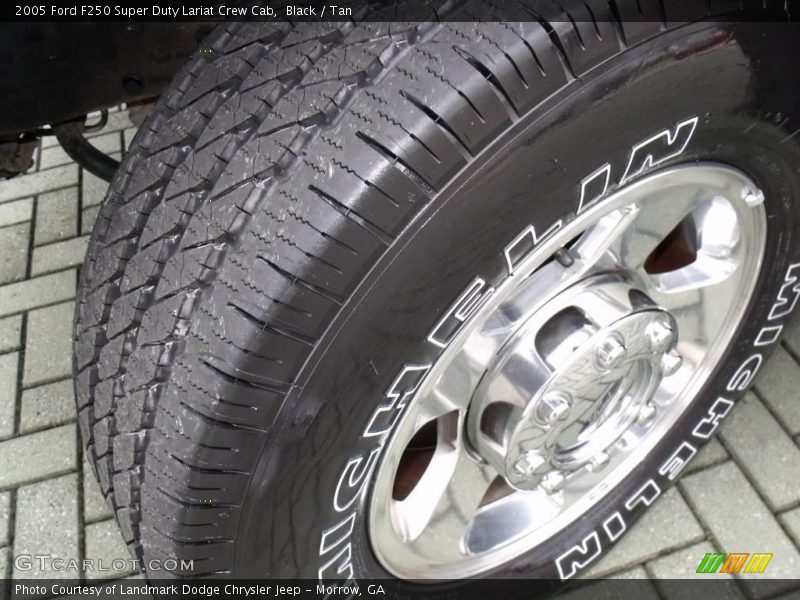 Black / Tan 2005 Ford F250 Super Duty Lariat Crew Cab