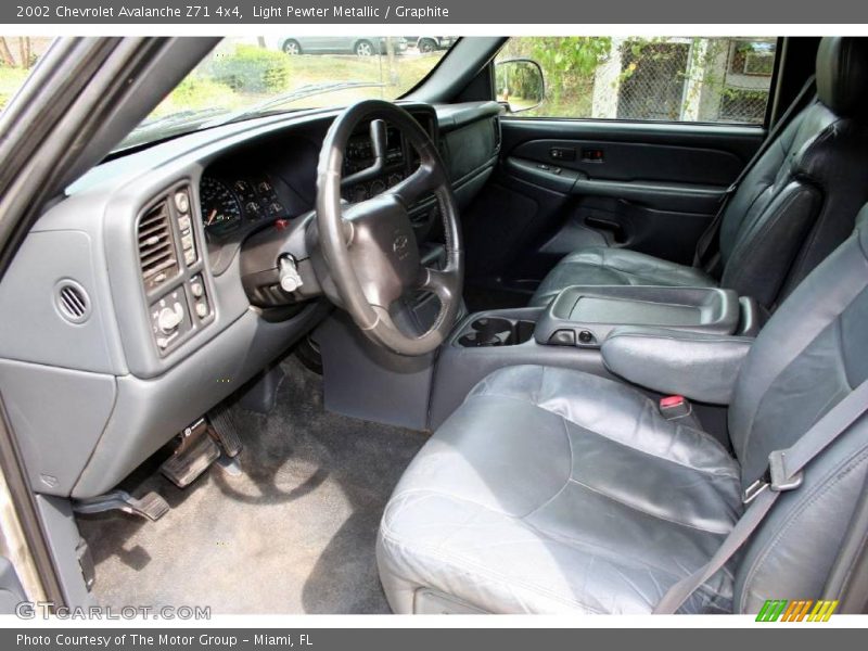 Light Pewter Metallic / Graphite 2002 Chevrolet Avalanche Z71 4x4
