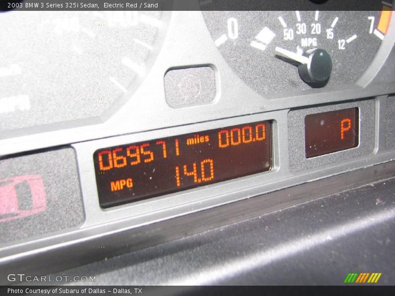 Electric Red / Sand 2003 BMW 3 Series 325i Sedan
