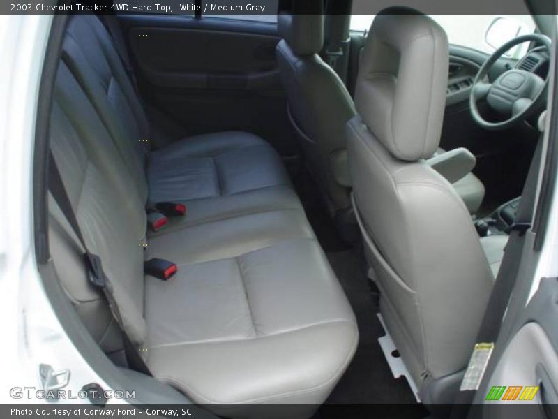 White / Medium Gray 2003 Chevrolet Tracker 4WD Hard Top
