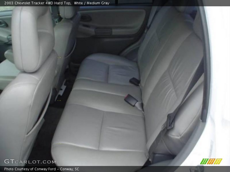 White / Medium Gray 2003 Chevrolet Tracker 4WD Hard Top