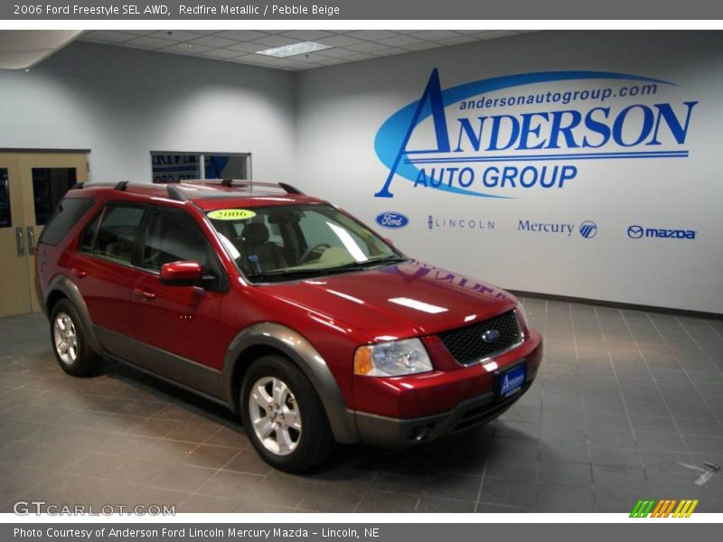 Redfire Metallic / Pebble Beige 2006 Ford Freestyle SEL AWD