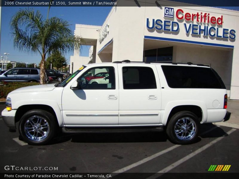 Summit White / Tan/Neutral 2006 Chevrolet Suburban LT 1500